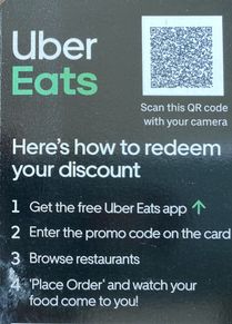 Uber Eats $50 Off Code in mail