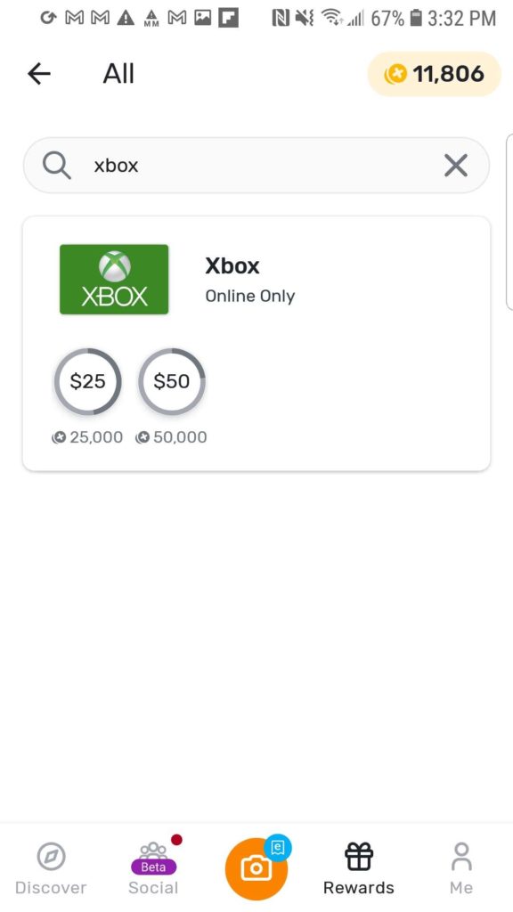 fetch app rewards screen to redeem fortnite vbucks