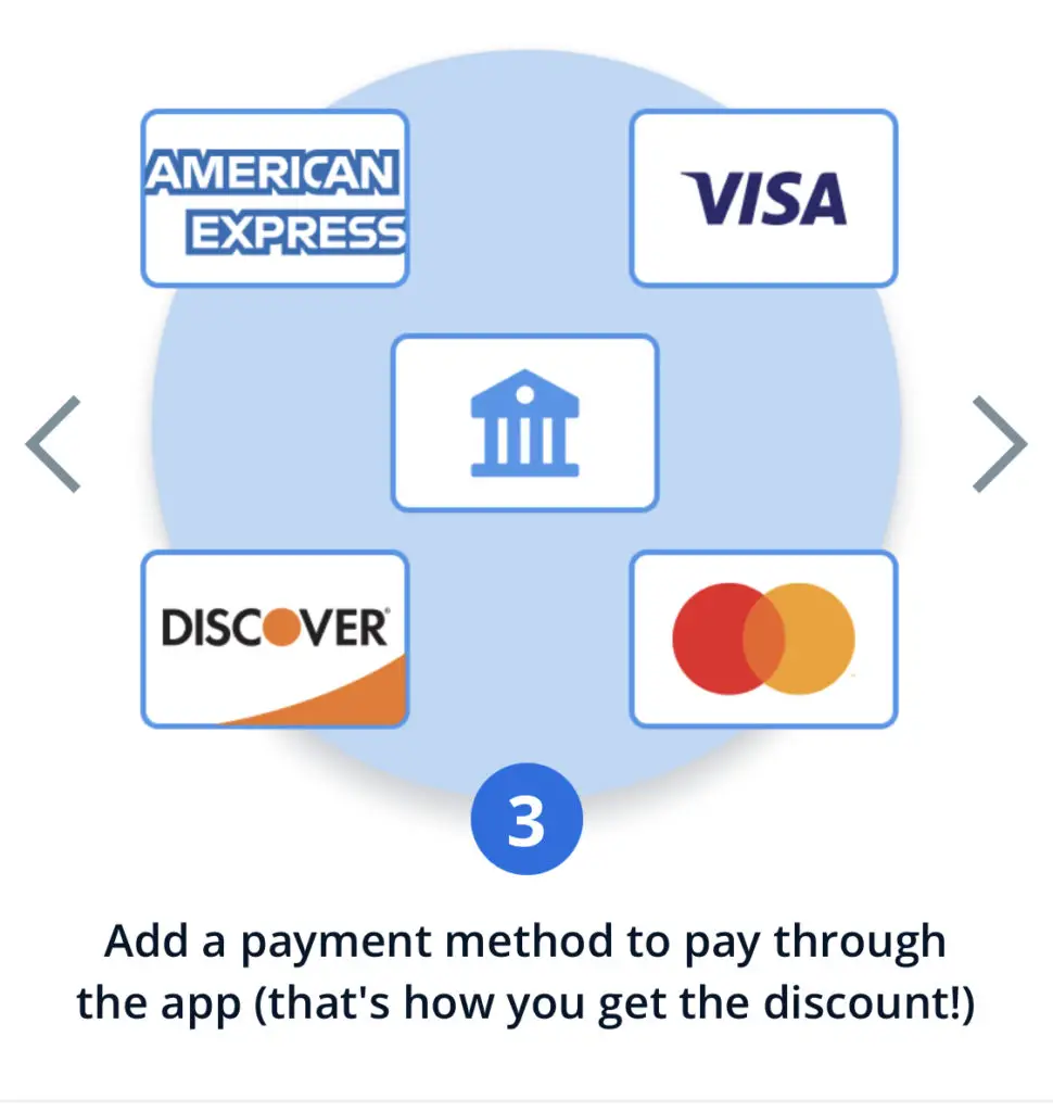 Add a payment method in Mudflap app