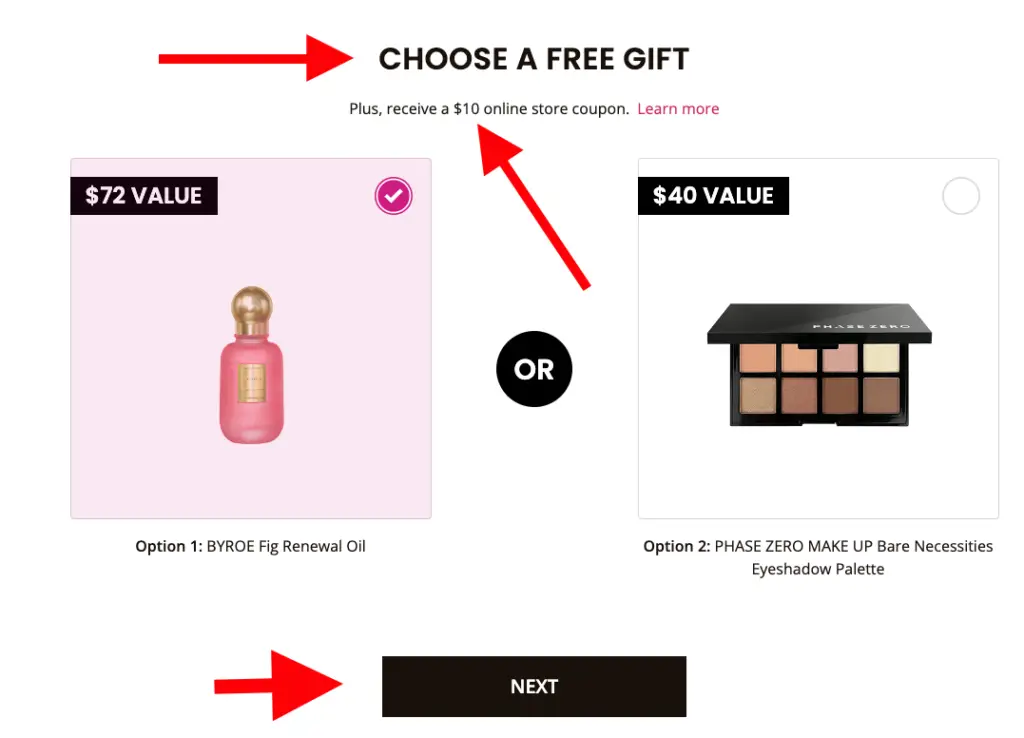 free gift from Boxycharm for using referral code