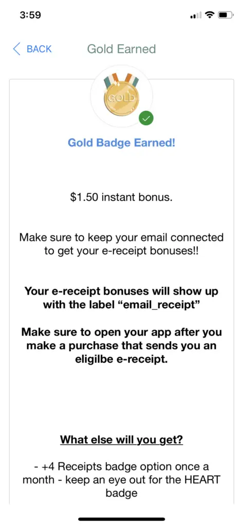 Coinout gold badges earned in the app