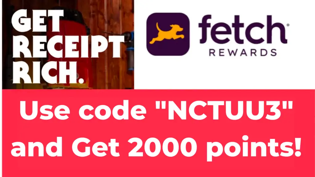 Image showing Fetch Rewards Referral Code NCTUU3