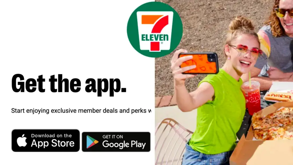image showing friends using 7 eleven app with referral code