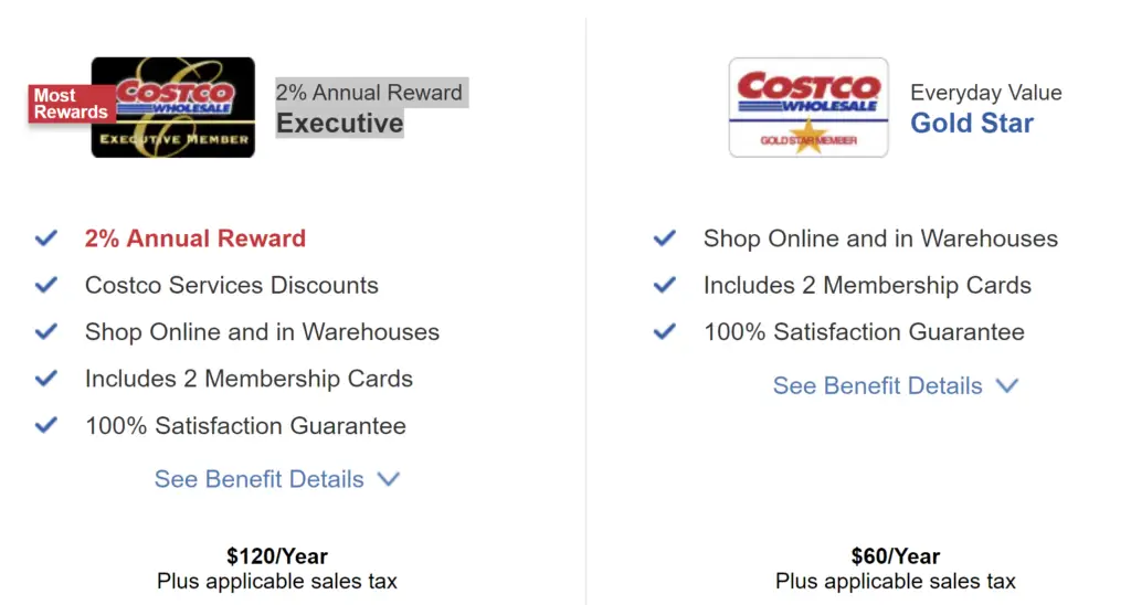 image showing comparison of price Is Costco Or Sam's Club Better