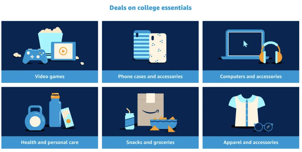 amazon prime student college essentials deals