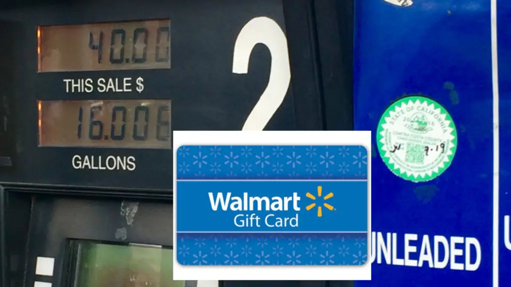 walmart gift card and gas station photo