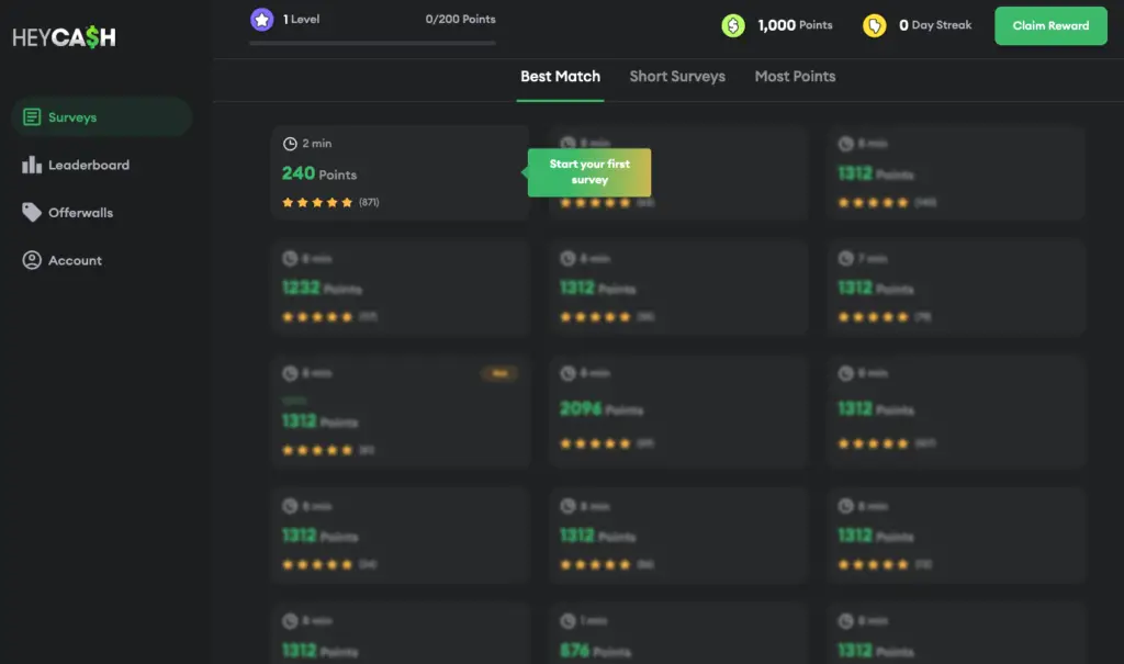 take online surveys with Hey Cash and earn money for free