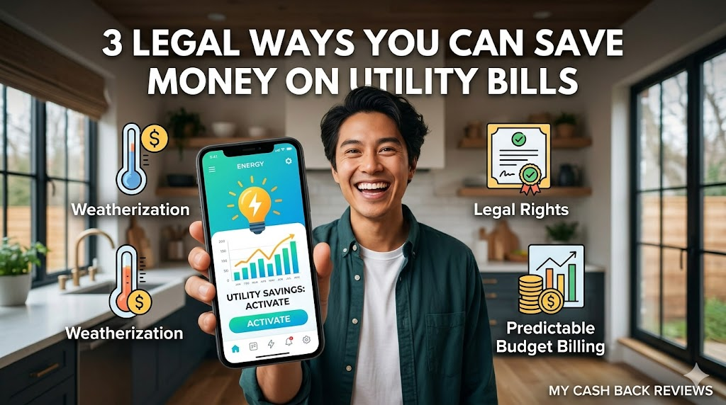 A person reviewing their monthly energy statements to save money on utility bills.