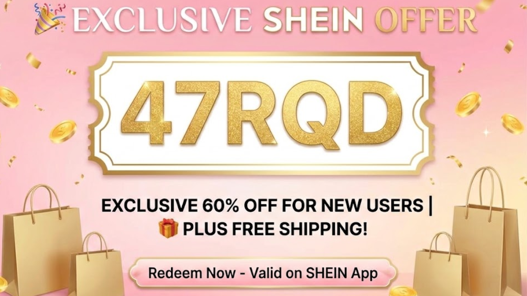shein 60 off coupon code for existing and new users