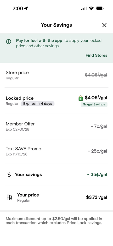 7 eleven discount code for gas