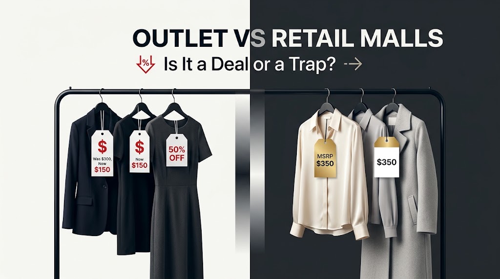 Infographic breaking down if are factory stores cheaper